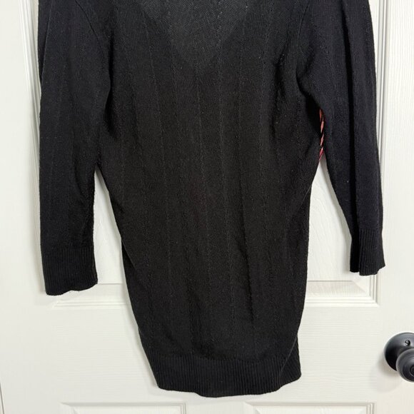 Y2K Blouse Womens Small Long Sleeve Vintage USA Red Orange Witchy Grunge Gothic - Picture 7 of 14